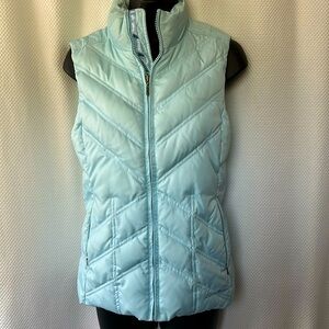 Eddie Bauer Light Blue Down Vest XS-S